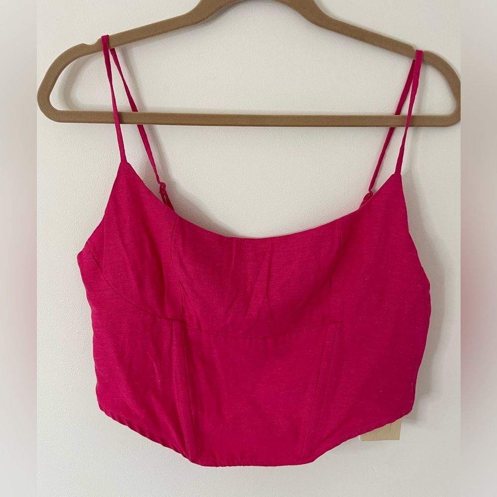Midnight Sky Bustier Tank Top, Women's Size L Pink